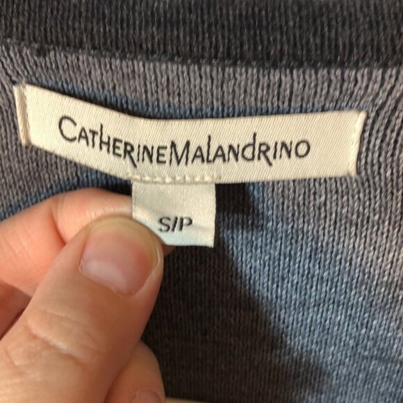 Catherine Malandrino Long Duster Cardigan Size Small Polyester Wool Blend - Picture 5 of 9